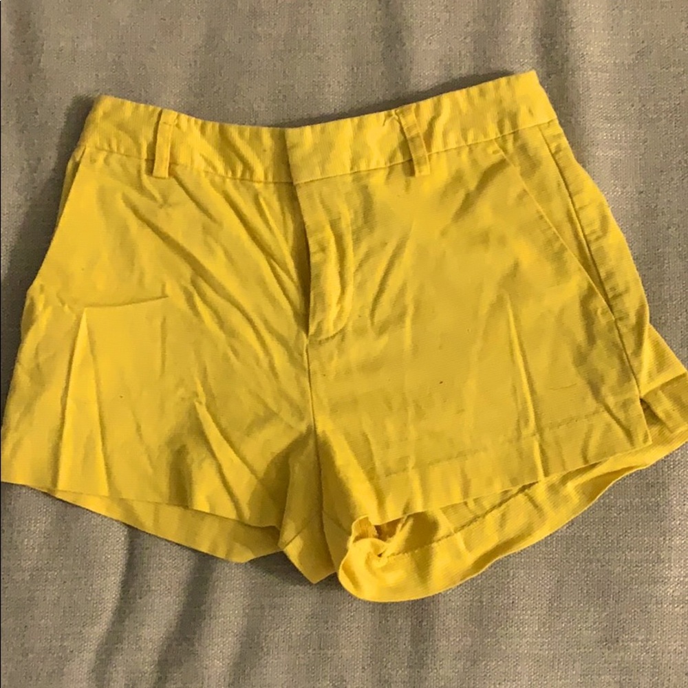 Yellow shorts